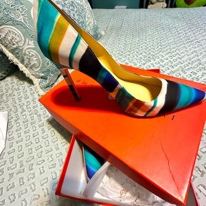 Ivanka Trump Carra3 medium blue Fabric shoes